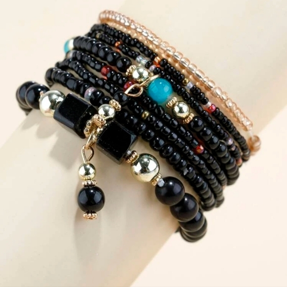 8pcs Bead Decor Bracelet - Picture 2 of 4